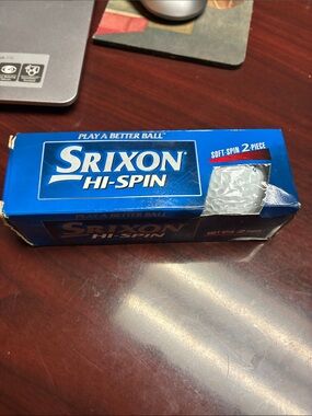 RIXO Blue and Gold Srixon Hi-Spin Styled Golf Ball Sleeve